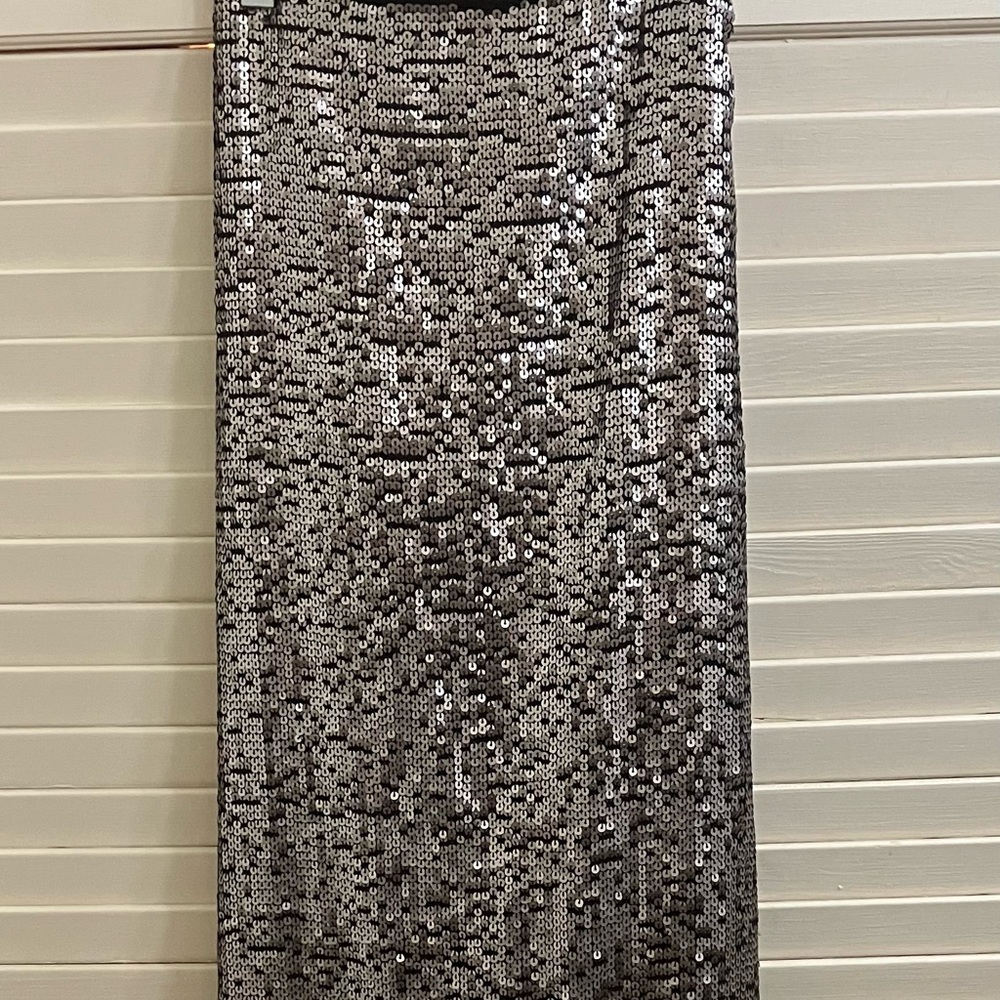 Ombré, Sequined long skirt.
